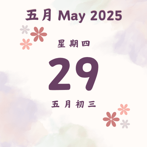 每日斋僧供众 - 29/5/2025